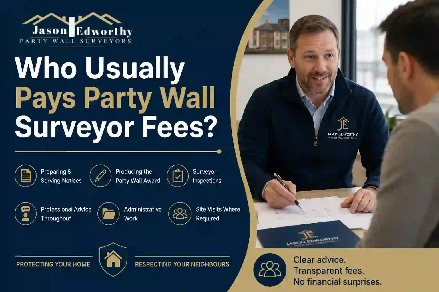 Who Usually Pays Party Wall Surveyor Fees South Woodham Ferrers?